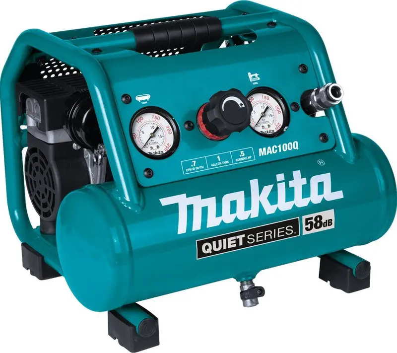 Makita Mac100Q-R Quiet Series 1-Gallon 1/2 Hp Oil-Free Electric Air Compressor – Refurbished 1