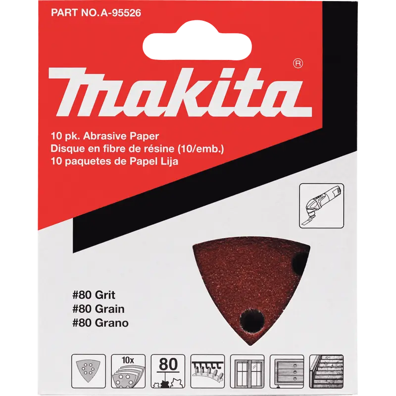 Makita Oscillating Multi-Tool Sanding Sheets – Assorted Grits 1