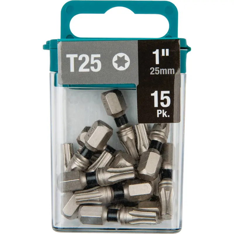 Makita T-04983 Impact Xps T25 Torx Insert Bit — 1-Inch Length, 15-Pack 1