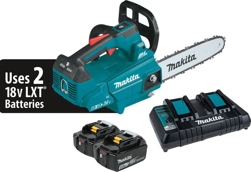 Makita Xcu08Pt 36V (Dual 18V) Lxt Brushless 14-Inch Top-Handle Chainsaw Kit 1