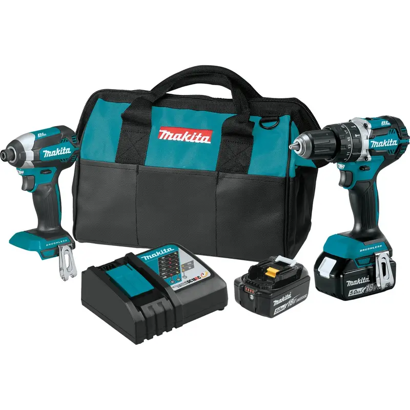 Makita Xt269T 18V Lxt Brushless 2-Piece Combo Kit — 5.0Ah Battery Configuration 1