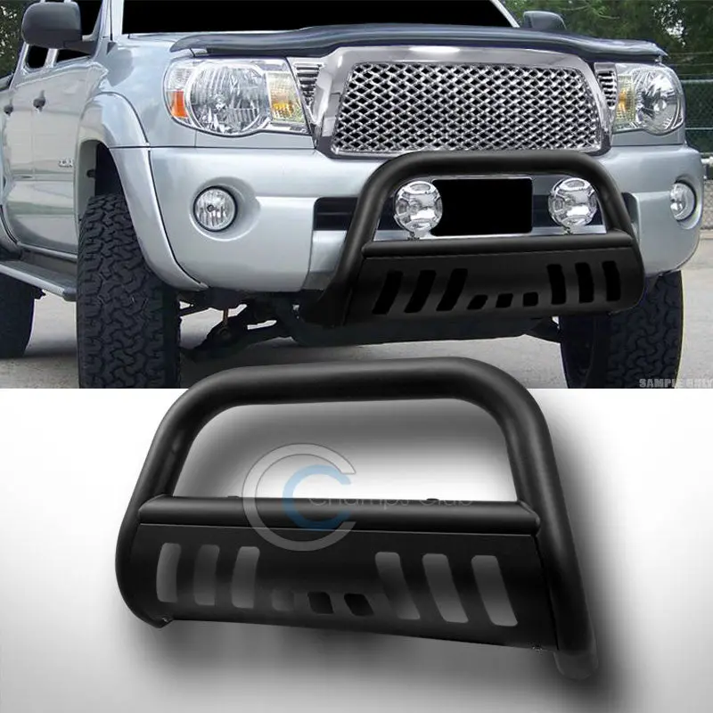 Matte Black Heavy-Duty Bull Bar Brush Guard For 2005–2015 Toyota Tacoma 1