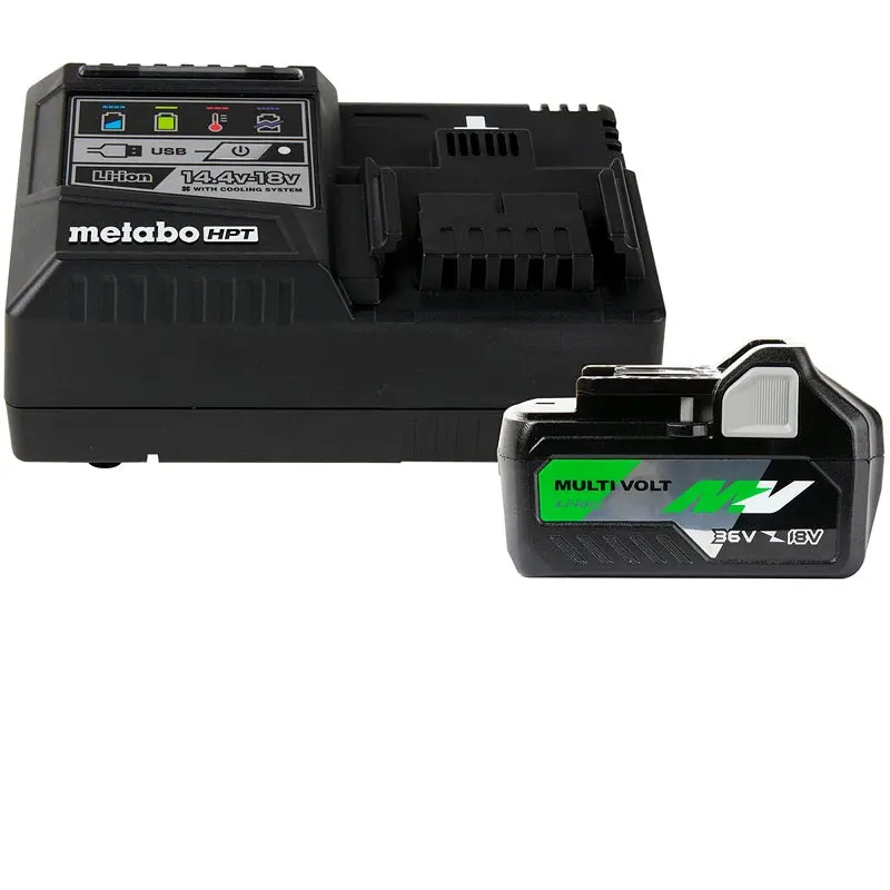 Metabo Multivolt Starter Kit: 18V/36V Dual-Voltage Battery System (Uc18Ysl3B1M) 1