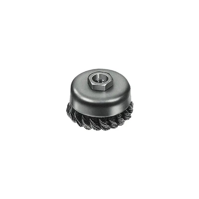 Milwaukee Carbon Steel Knot Wire Cup Brush — 3" Diameter, Rust & Paint Removal 1