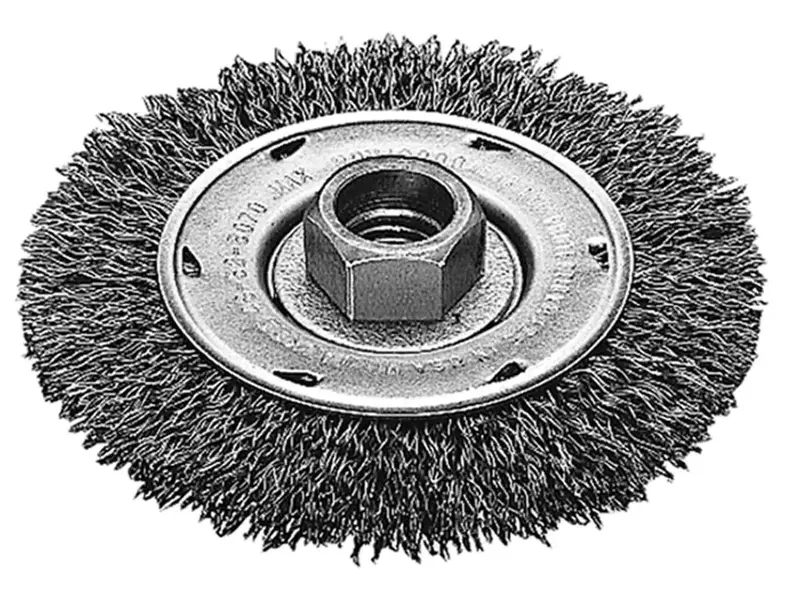 Milwaukee Carbon Steel Radial Crimped Wheel — 4" Diameter, Aggressive Grinding 1