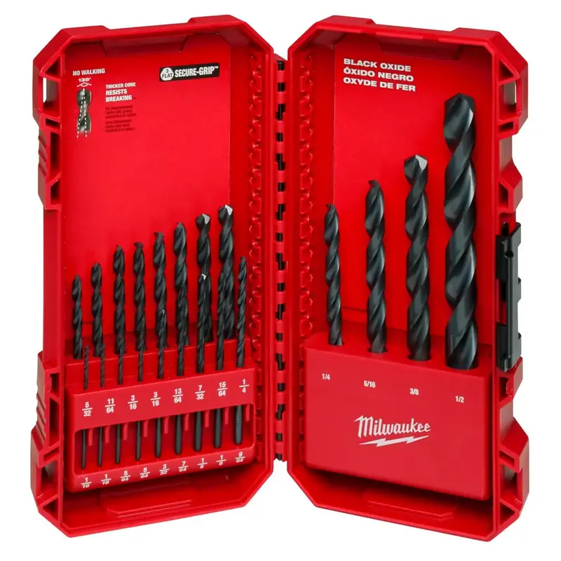 Milwaukee Thunderbolt Black Oxide Drill Bit Set – 21-Piece General Purpose Kit 1