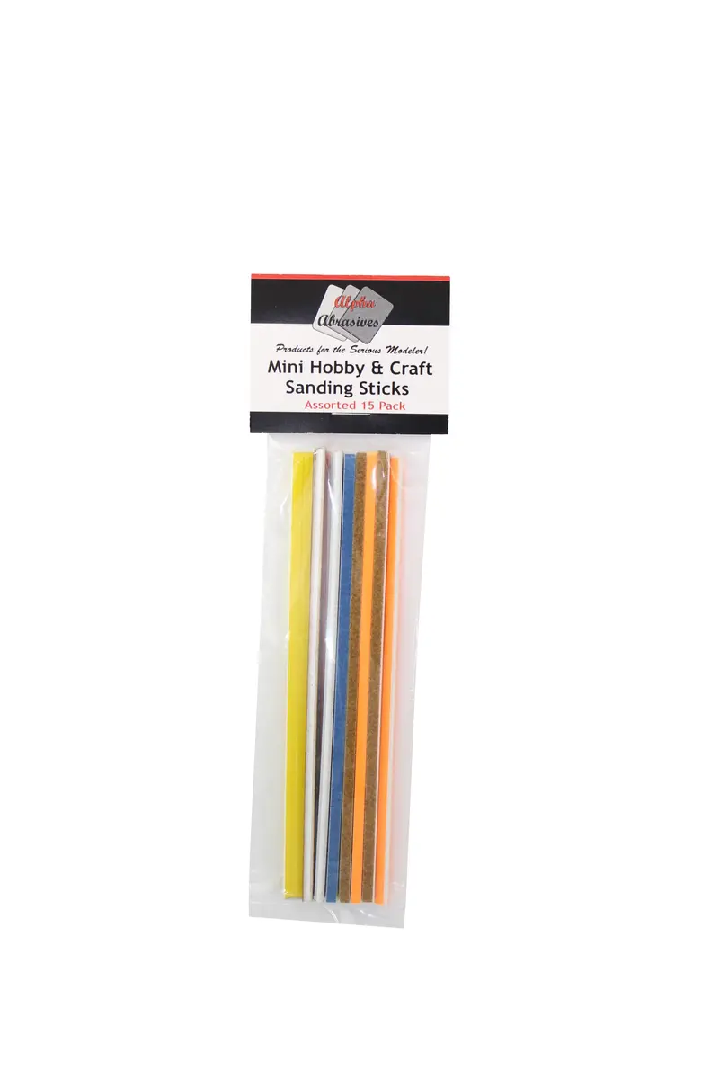 Mini Hobby Sanding Sticks – Craft-Sized Assortment 1