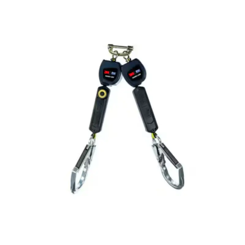 Nano-Lok™ Twin Retractable Lanyard (2M) With Scaffhooks & Carabiner 1