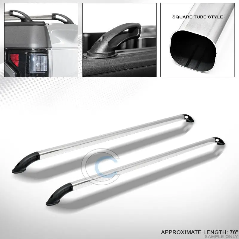 Nylon And Stainless Steel Square Bar Truck Side Rails For 1975–2003 Ford F-100 & F-150 (6.5- To 6.9-Foot Beds) 1