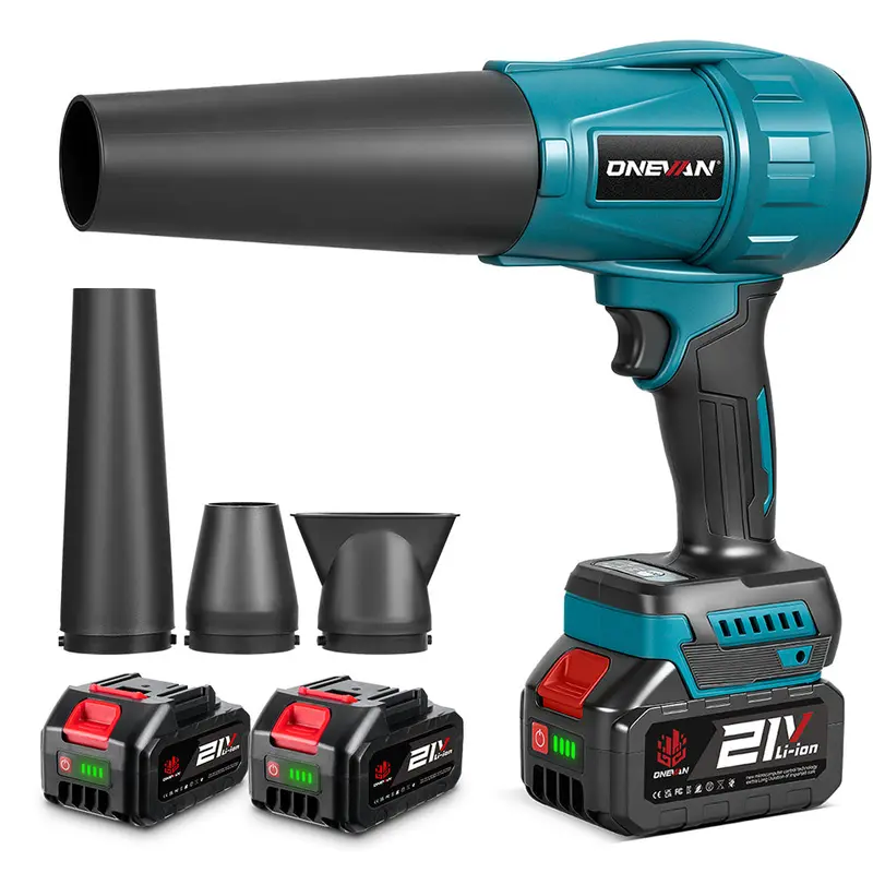 Onevan Brushless Cordless Ducted Turbo Fan | Leaf & Snow Blower, Makita 18V Compatible 1