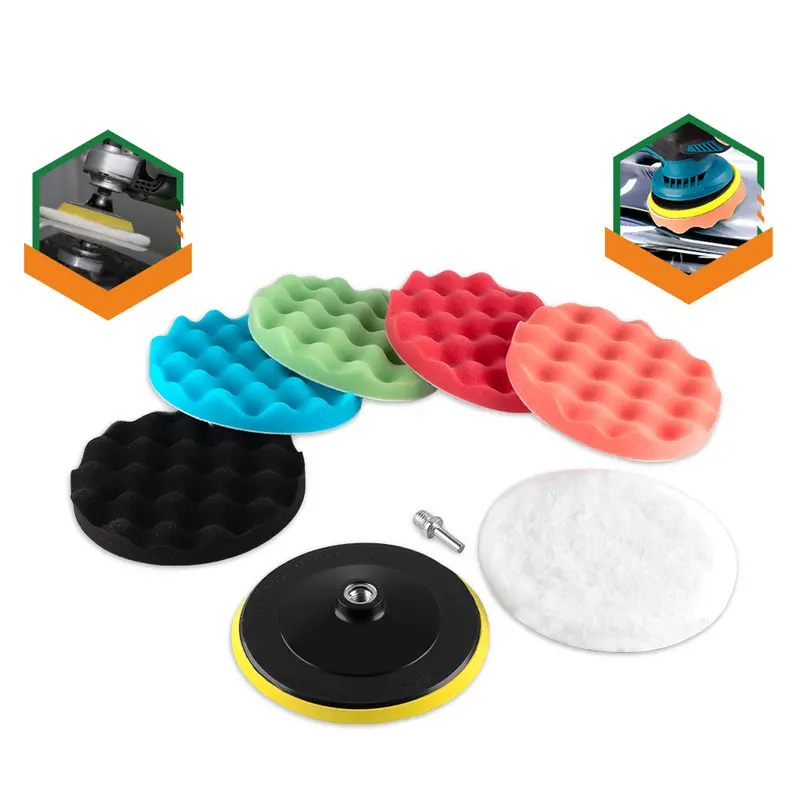 Onevan Car Polishing Kit – 4” / 5” / 6” Foam Pads And Backing Plates For Orbital Polishers 1