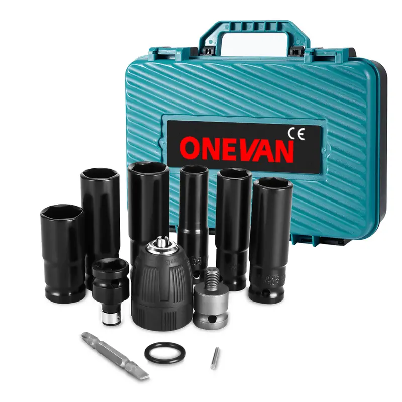 Onevan Heavy-Duty Cordless Wrench Storage Case With 12-Piece Socket Set – Compatible With 1200 N·M & 2800 N·M Tools 1