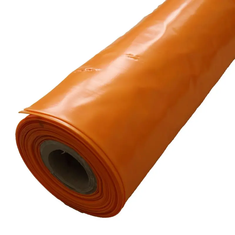 Orange Fire-Retardant Polythene Sheeting – 4M × 25M, 1000-Gauge 1