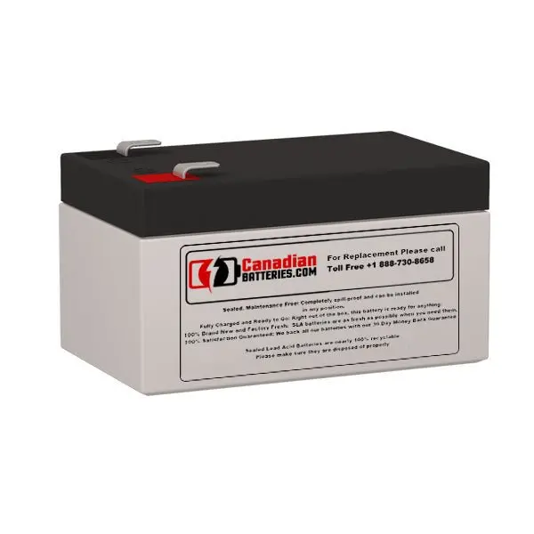 Panasonic Lc-R121R3Pu Replacement Battery – 12V, 1.3Ah Sla With F1 Terminals 1