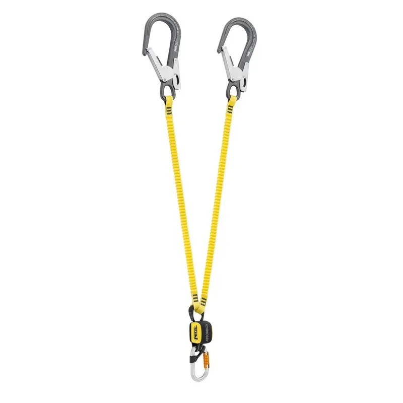 Petzl Absorbica-Y Twin Lanyard – 1.8M Yellow Fall Arrest System 1