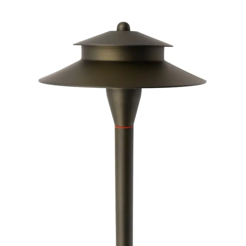 Premium Brass Path & Area Light Fixture – Bulb Included 1