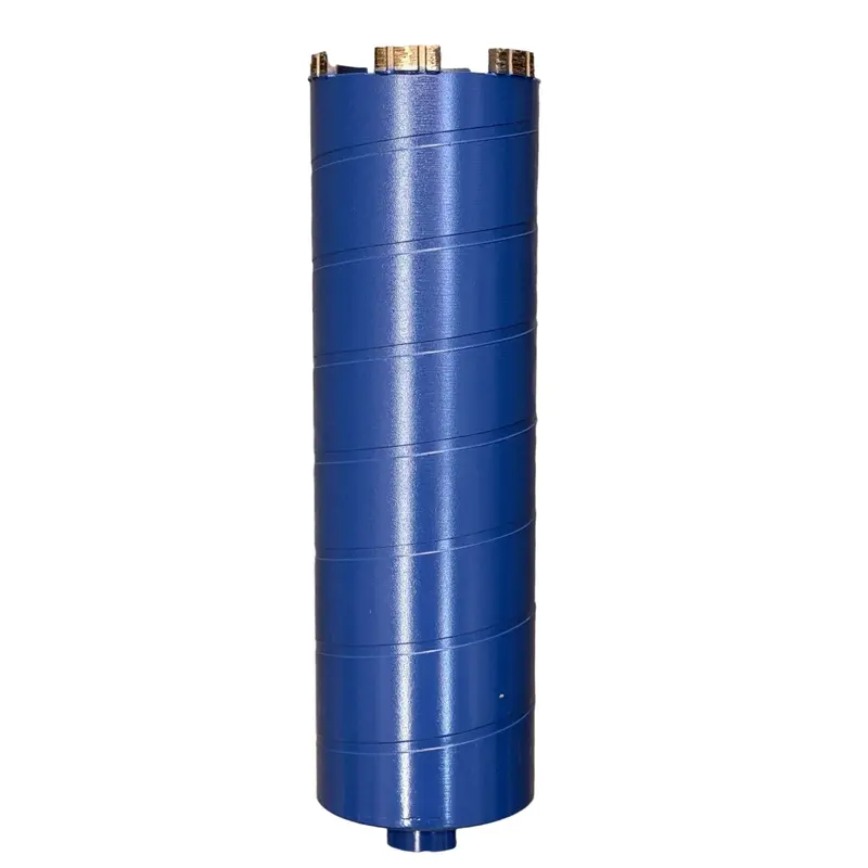 Pro Diamond 3" Dry Core Drill Bit – 9" Tube, 7.5Mm, Blue Turbo Design With Solid Barrel 1