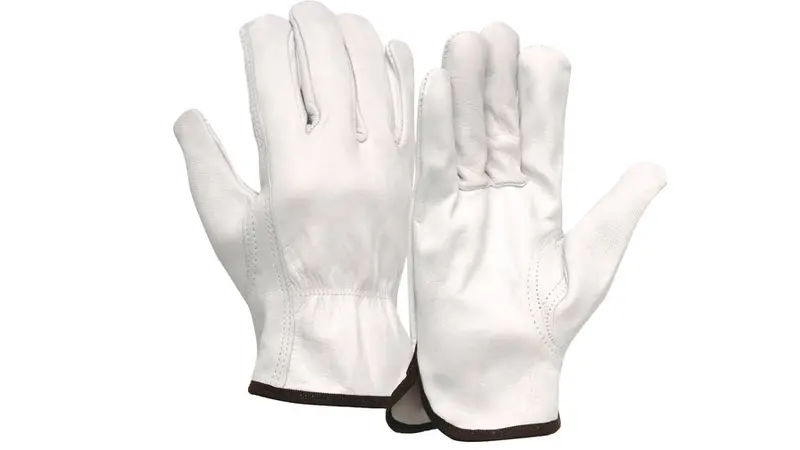 Pyramex Unlined Goatskin Driver Gloves – Lightweight Leather Work Gloves, Size L 1