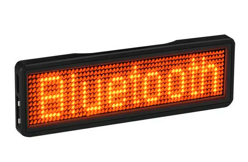 Rechargeable Bluetooth Badge With Orange Led Indicator 1