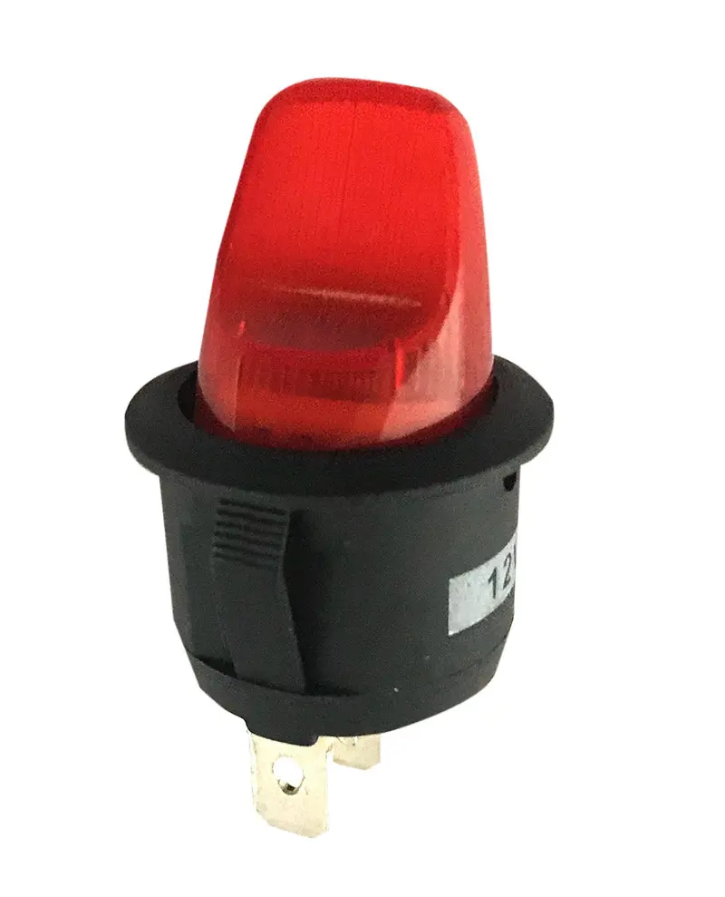 Red Illuminated Rocker Switch With Led Indicator 1