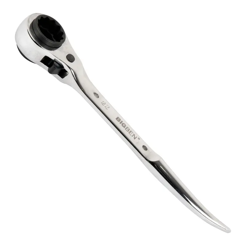 Semi-Flush Short Steel Podger Ratchet With Dedicated Tether Hole 1