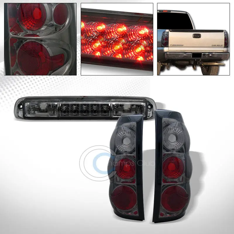 Smoke Altezza-Style Led Tail Lights With Third Brake Lamp – Chevrolet Silverado & Gmc Sierra (1999–2006) 1