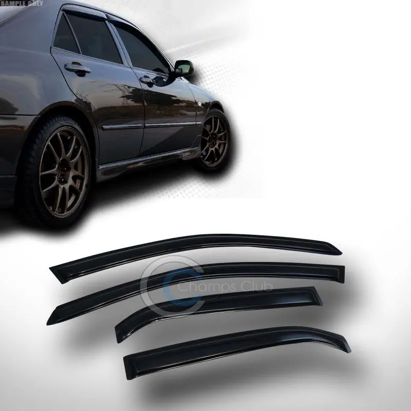 Smoke-Tint Vent Deflectors For 2002–2007 Mitsubishi Lancer 1