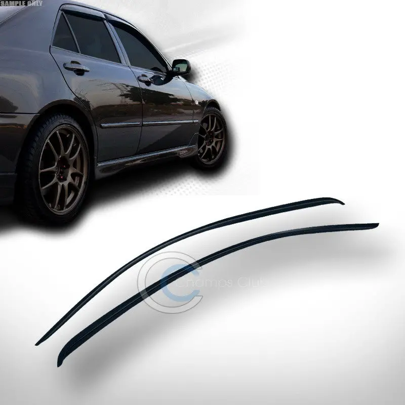 Smoke-Tinted Sun & Rain Deflector Visors For 2005–2009 Ford Mustang Gt (2-Piece Set) 1