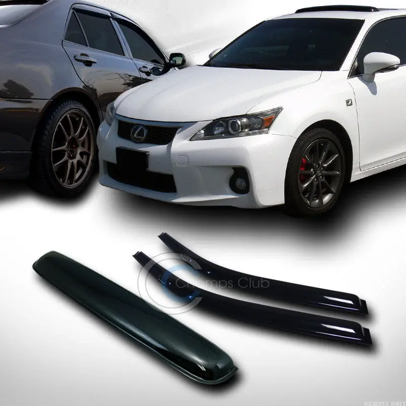Smoke Vent Window Visors + Sunroof Guard For 1996–2000 Honda Civic Coupe & Hatchback 1