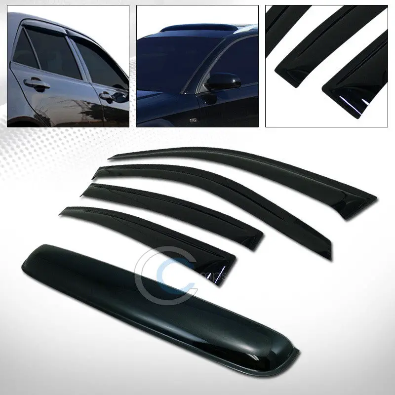 Smoked Sunshade Visor & Sunroof Protector For 2006–2010 Vw Passat B6 Sedan (4-Door) 1