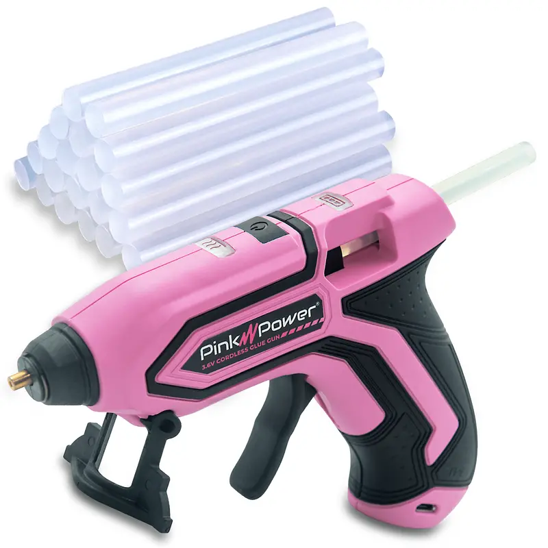 Standalone Pink Cordless Glue Gun 1