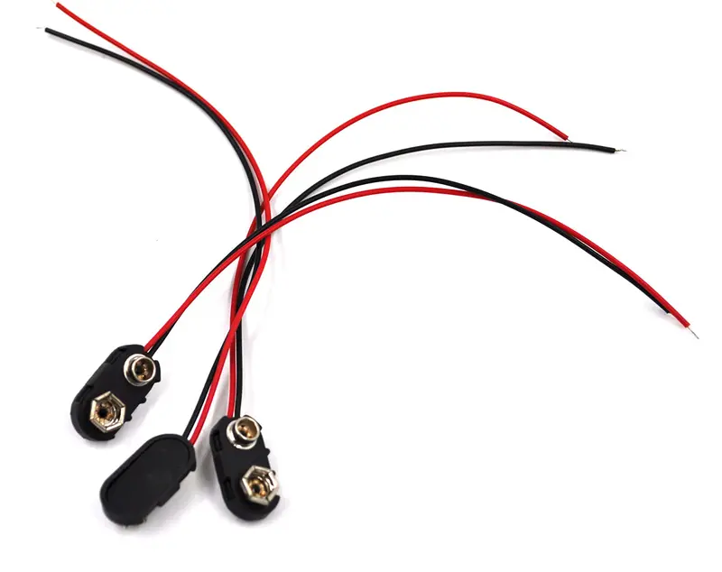 Standard 9V Battery Snap Connectors For Power Supply Integration 1