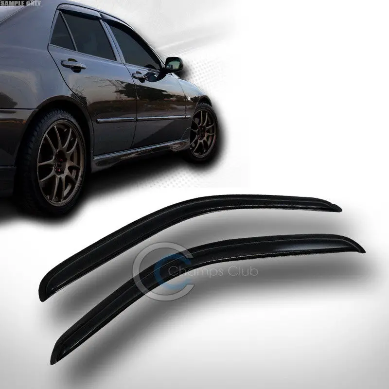 Sun And Rain Guard Window Visors For 1995–2004 Toyota Tacoma (Vent Shade Deflectors, 2-Piece) 1