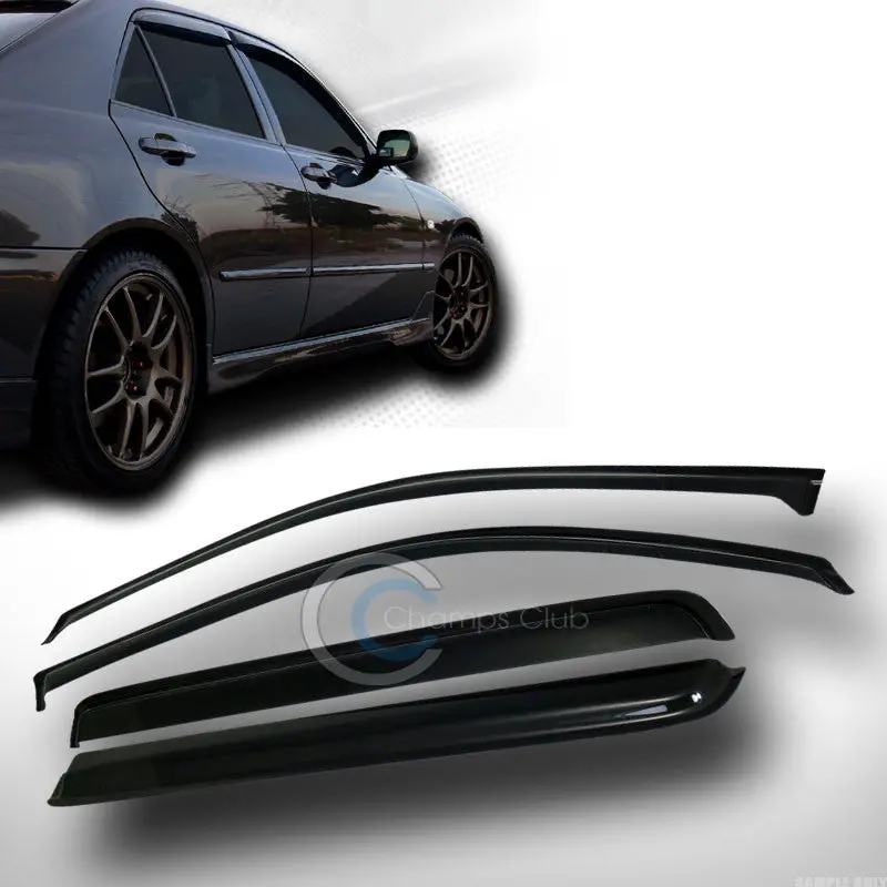 Sun And Rain Guard Window Visors For 2002–2006 Chevrolet Trailblazer Ext, Envoy Xl & Xuv 1