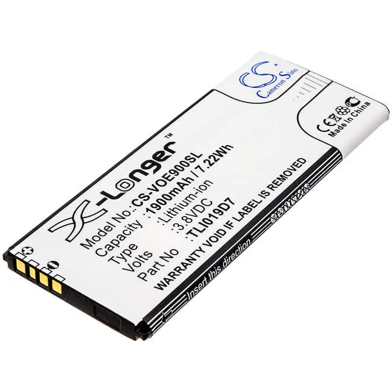 Tcl/Alcatel/Telstra/Vodafone Dual-Sim Phone Battery – 1900Mah Li-Ion, 3.8V (7.22Wh), Model Tli019D7 1