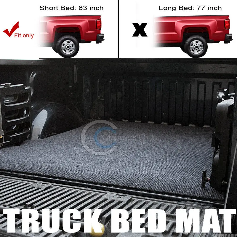 Textured Grey/Black Bed Liner Mat For 2000–2011 Dodge Dakota (5.5-Foot Cab) 1