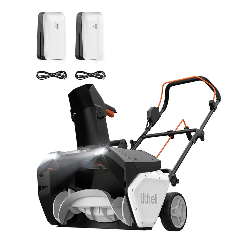 U20 Dual 20V 20-Inch Cordless Snow Blower – 12-Inch Depth Clearance, Led Spotlight, Dual 4.0Ah Batteries 1