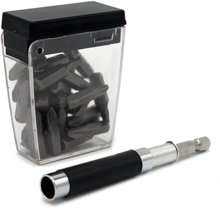 Ultra Steel 26-Piece Magnetic Driver Bit Set — Cr-V Steel, Includes Bit Guide & Assorted Ph2, Square & Star Bits 1
