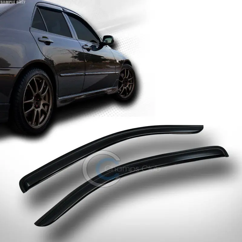 Uv- And Weather-Shielding Window Visors For 2005+ Toyota Tacoma Double And Access Cab (2-Piece) 1