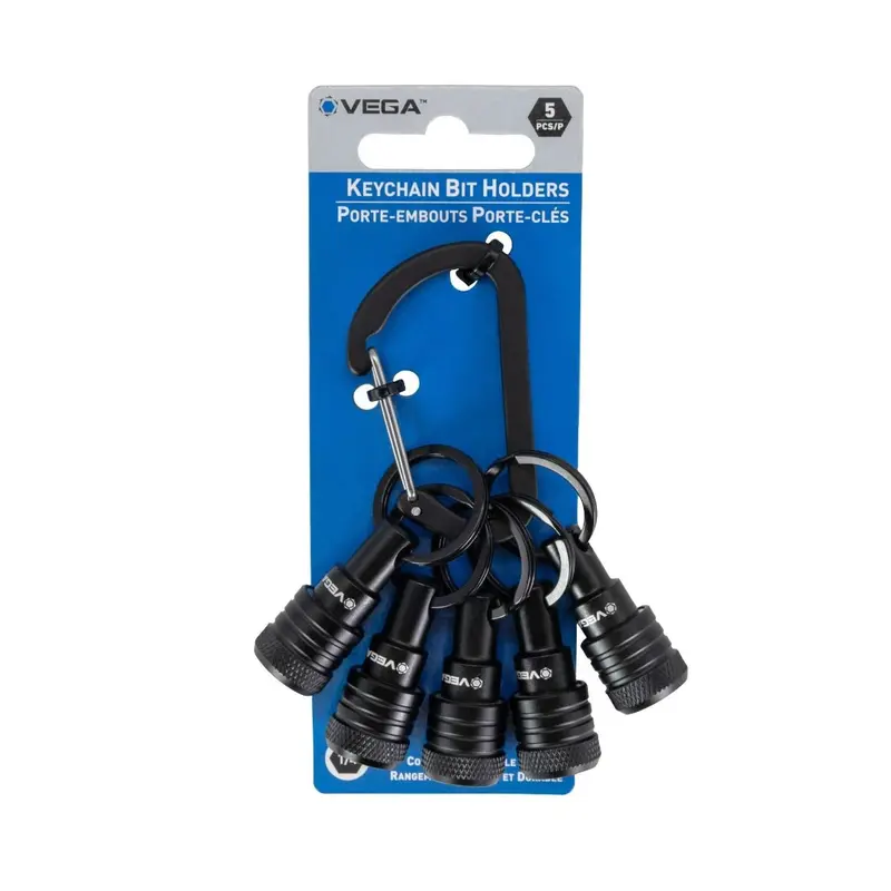 Vega 5Qkchb Black Keychain Bit Holder Set – 5-Piece 1