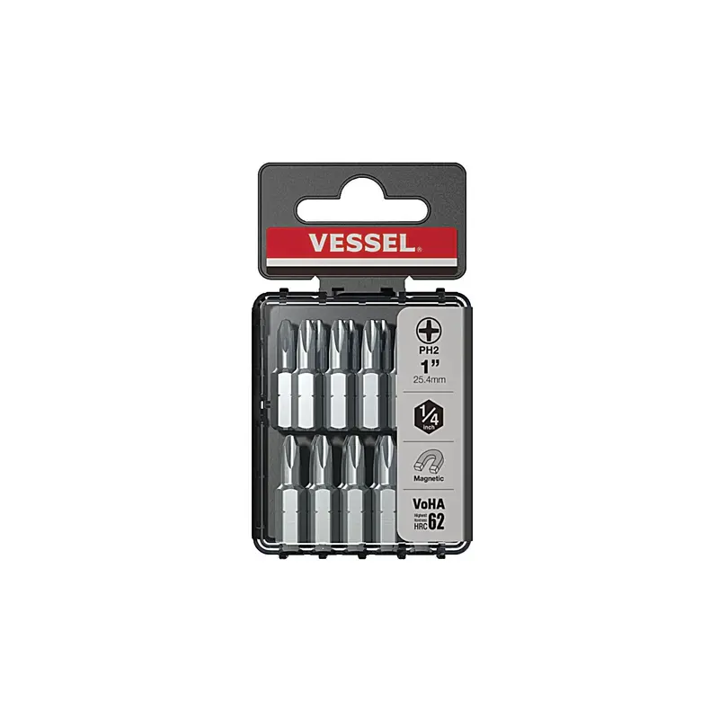 Vessel Dwph2254P20T Drywall Screw Insert Bit — Precision Fit, Includes Protective Case 1