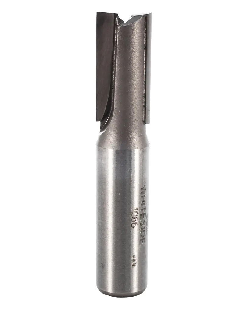 Whiteside 1066 Straight-Cut Router Bit – 1/2" Cutting Diameter, Two-Flute, 1/2" Shank, 1" Cut Length 1
