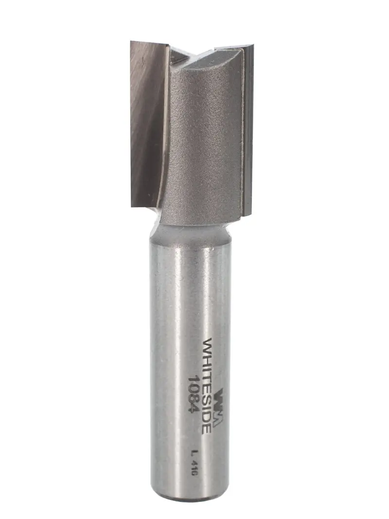 Whiteside 1084 Straight Router Bit – 3/4" Cutting Diameter, Two-Flute, 1/2" Shank, 1" Cut Length 1