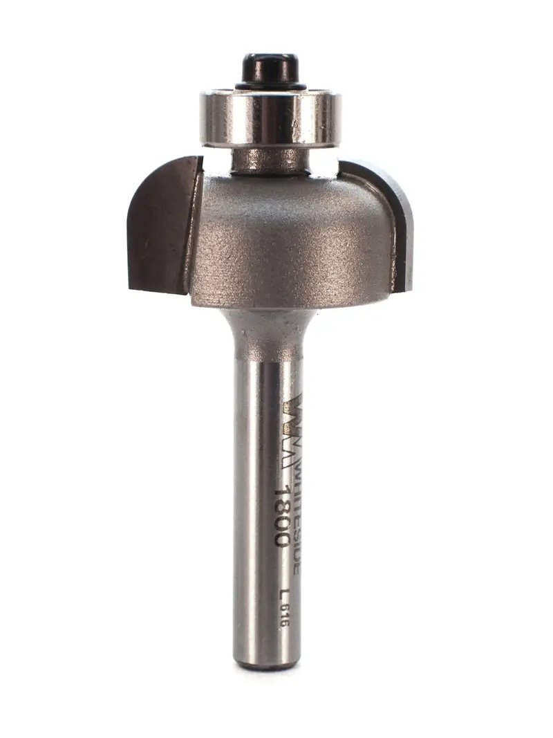 Whiteside 1800 Cove Router Bit – 1/4" Radius, 1" Large Diameter, 1/4" Shank 1