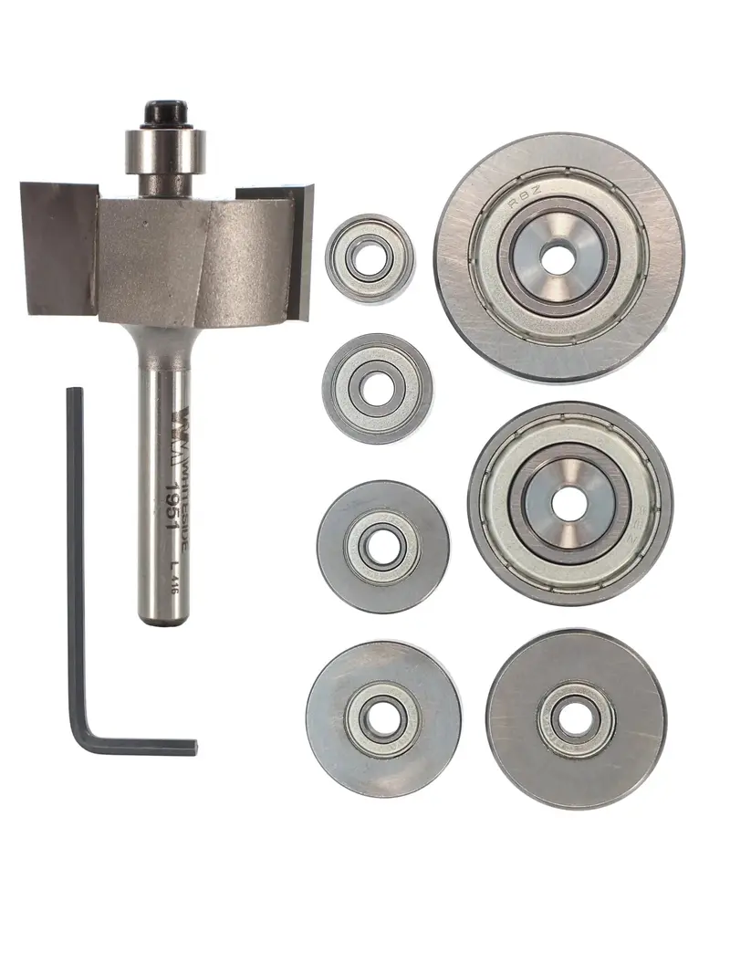 Whiteside 1952 Rabbeting & Assembly Router Bit Kit — Includes Multiple Profiles, 1/4" Shank 1