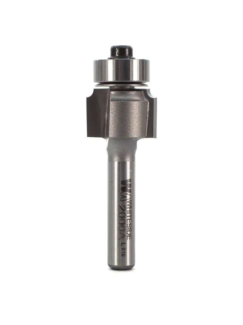 Whiteside 2000A Micro Roundover Router Bit – 1/16" Radius, 5/8" Large Diameter, 1/4" Shank 1