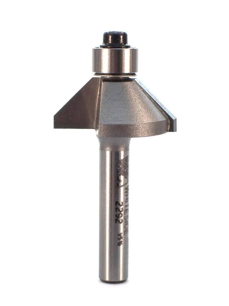 Whiteside 2292 45° Chamfer Router Bit — 5/16" Cut Length, 1/4" Shank 1