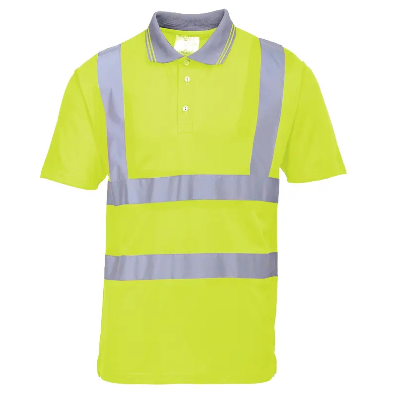 Yellow High-Visibility Polo Shirt 1