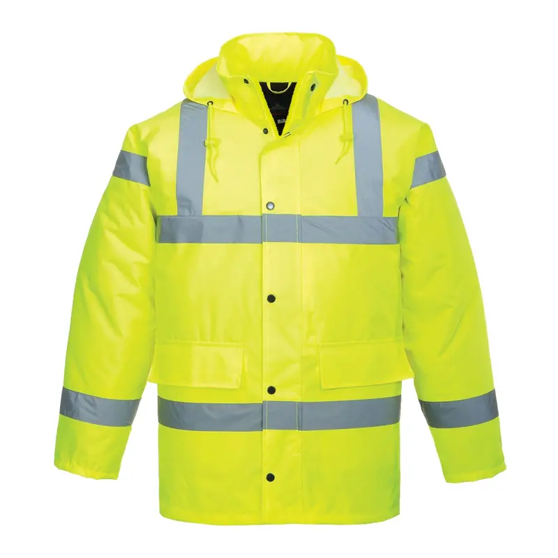 Yellow Quilted High-Visibility Jacket 1