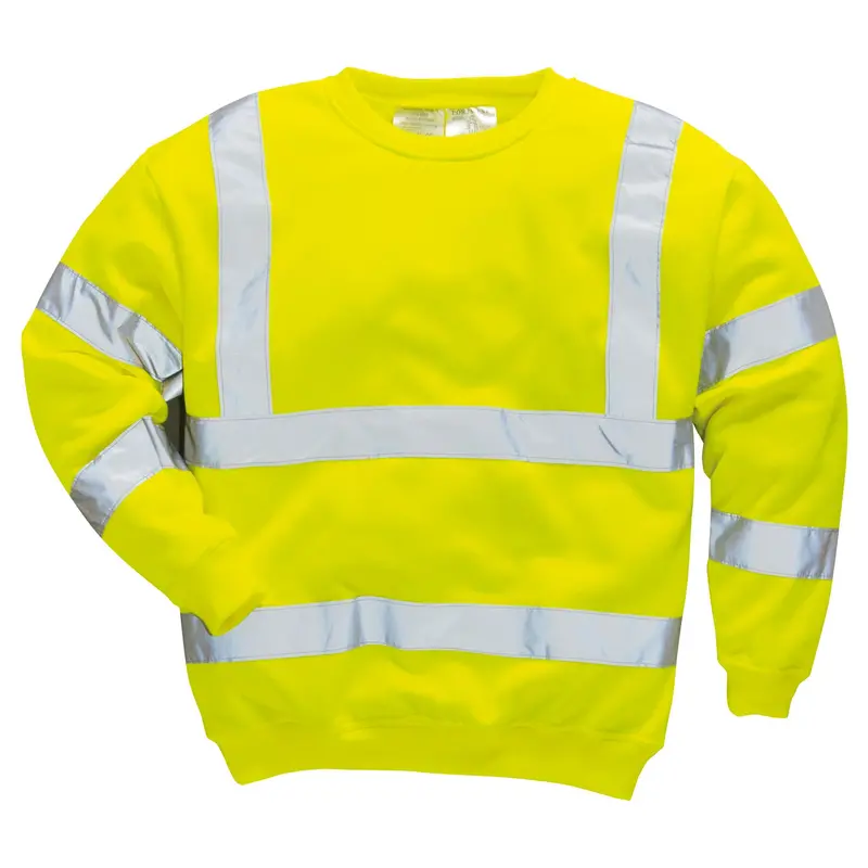 Yellow Reflective Work Sweatshirt 1